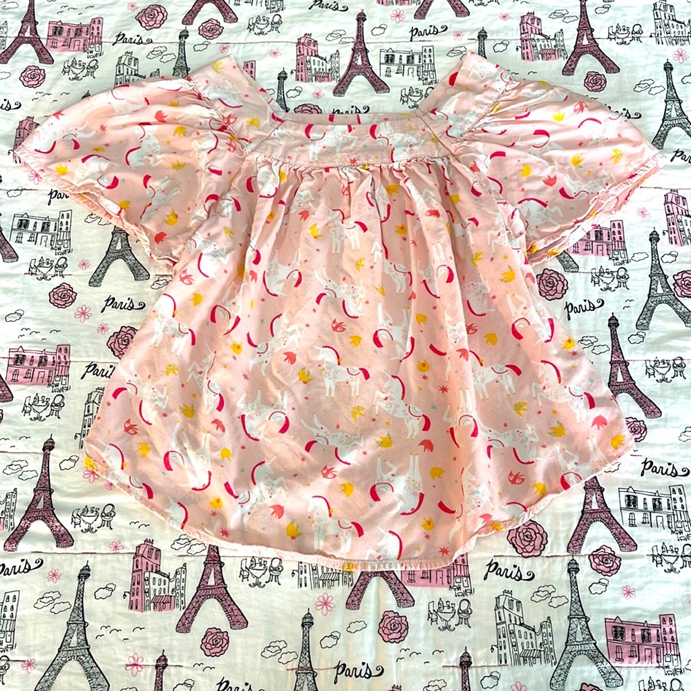 Cat & Jack Girls Pink Unicorn Shirt